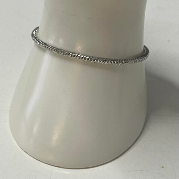 Charm necklace silver tone w extension heart dangle costume fashion jewelry - Picture 3 of 12